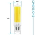 thumbnail image 4 of Luxrite G9 LED Bulb Dimmable 4.5W, 50 Watt Equivalent, 6500K Daylight, 450LM, Glass G9 Bi Pin Base, ETL 5 Pack, 4 of 6