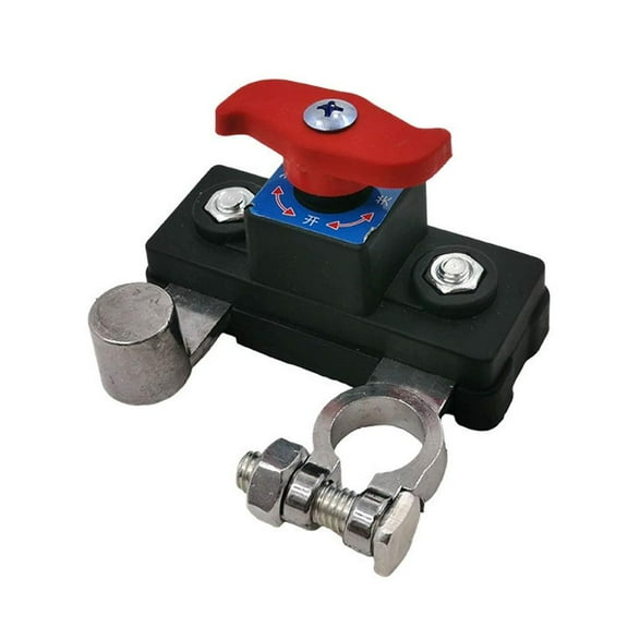 Battery Disconnect Switch for 12-48V - SAE 3/8" - Easy Installation & Safety for Vehicles, Boats, RVs