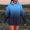 Blue, variant on Brondbend Women's Hoodie Womens Pullovers Long Sleeved Pockets Drawstring Pullover Print Soft Stylish Oversized Tops Lady Gym Workout Fall Winter Wear Green