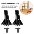 thumbnail image 3 of Raindrops Ladder Protective Covers Pads 1 Set Black Rubber 8.5x6cm for Corrosion Resistance and Stability Enhancement, 3 of 8