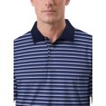 thumbnail image 4 of Ben Hogan Performance Men’s & Big Men's Herringbone Stripe Short Sleeve Golf Polo Shirt, up to 5XL, 4 of 8