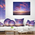 thumbnail image 3 of Designart Composition of Nature Beautiful Seascape - Modern Landscape Printed Throw Pillow - 16x16, 3 of 4