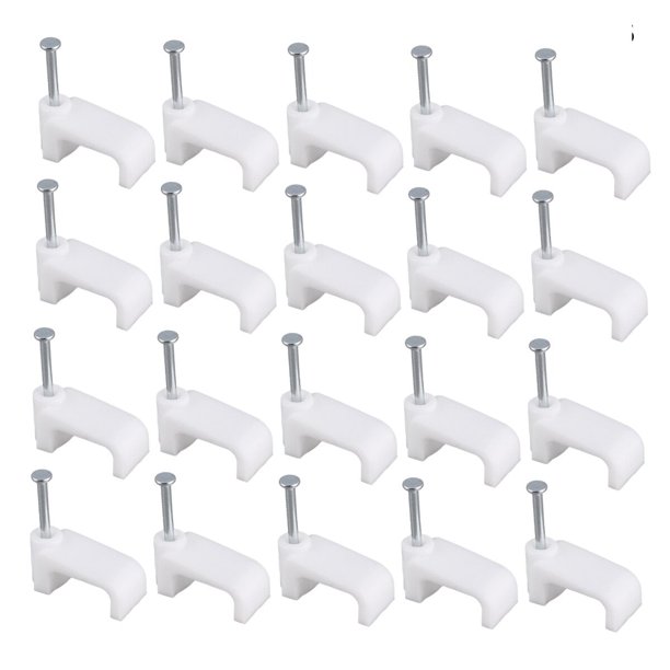 100 piezas de mini enrolladores de cables, clips organizadores de cables, clips para cables de alimentación, clips para cables, organizador de cables de alambre
