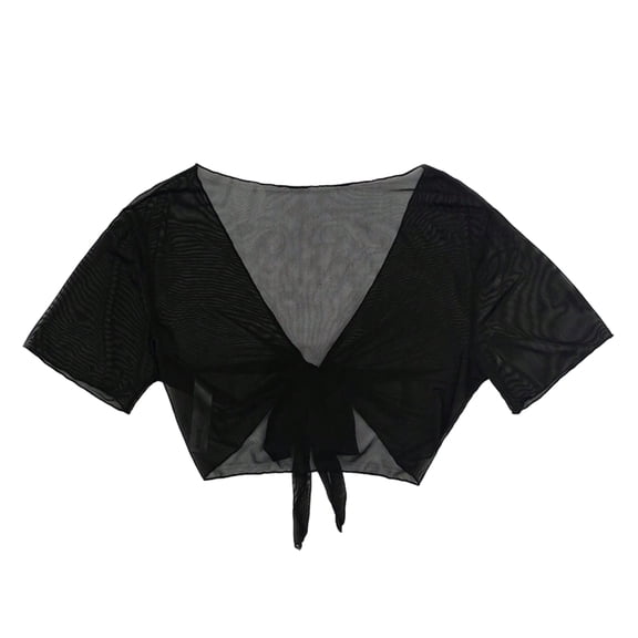 Women Short Sleeves Swimsuit Cover Up Bikinis Cover Up Color Swimwear Mesh Beachwear