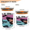 thumbnail image 3 of Food Storage Can - Keep Coffee Tea Flour & More Fresh - Ideal for Cereal Nuts & Pet Food Colorful Ink Butterfly900ml, 3 of 9