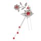 thumbnail image 5 of Prettyia borla flor  chino Cosplay Drama pelo Clip U Pin Pick rojo Zulema Palo chino antiguo, 5 of 7