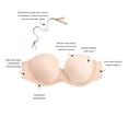 thumbnail image 2 of Wacoal Women's Plus Size Red Carpet Strapless Bra, Sand, 2 of 10