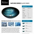 thumbnail image 3 of KRAUS Ladon Glass Vessel Sink in Blue, 3 of 14