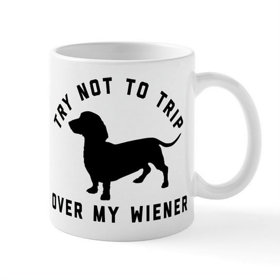 CafePress - Try Not To Trip - 11 oz Ceramic Mug - Novelty Coffee Tea Cup