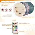 thumbnail image 5 of Yayeee Flameless Candles with Remote Flickering Battery Operated Multi Color Changing, Purple Forest Scene, 5 of 7