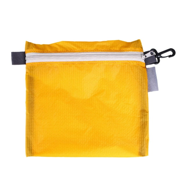 Bolso pequeño multiusos para guardar objetos pequeños, bolso de mano de nailon, pequeño para accesorios, estuche para lápices, para teléfono móvil, naranja