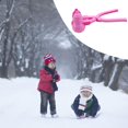 thumbnail image 1 of de arena de nieve portátil para herramientas de fabricación de nieve para actividades libre, juegos a de invierno para y Rosado Hugo Clip de la fabricante de bolas de nieve, 1 of 10