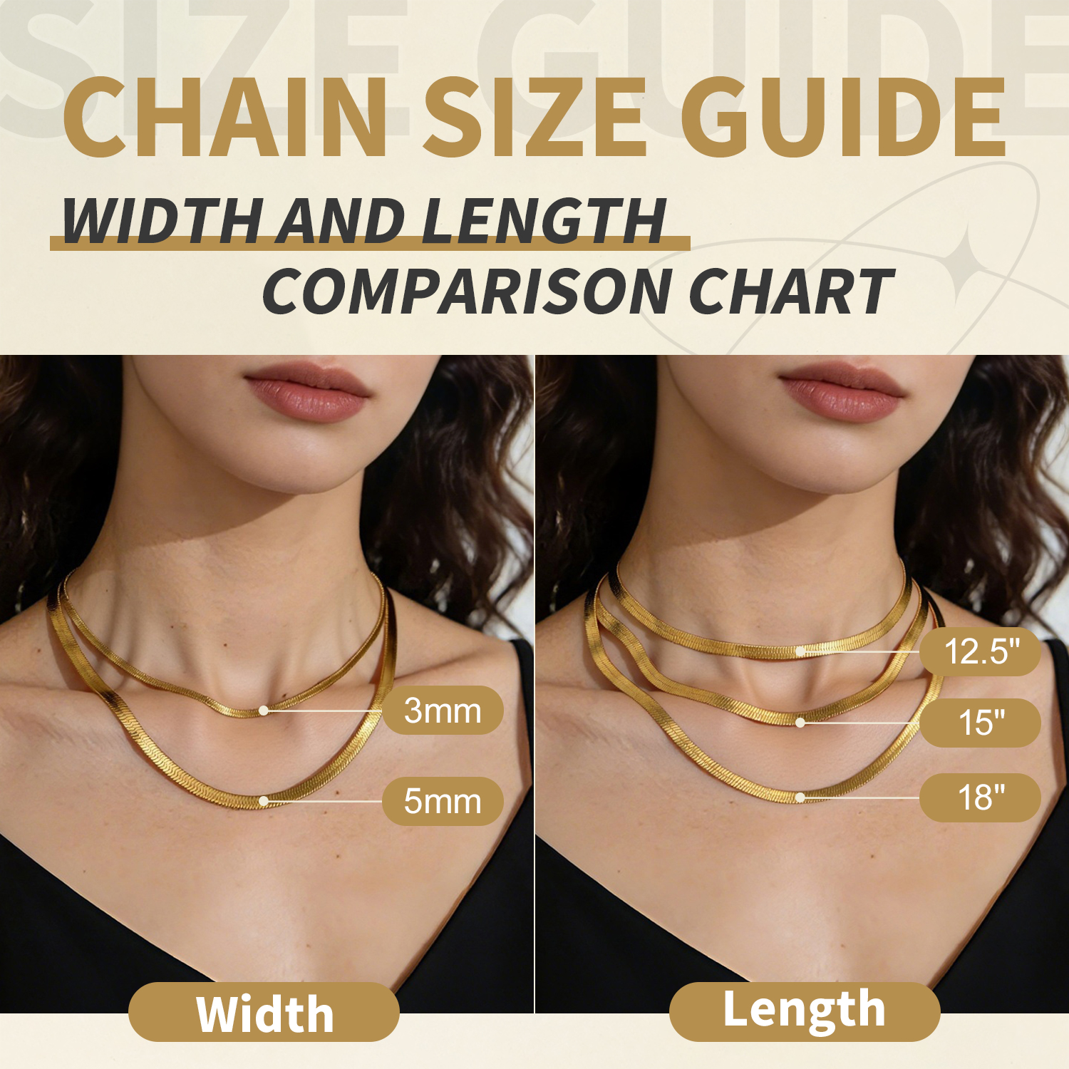 FindChic 14K Gold Plated Layered Herringbone Necklaces photo 3