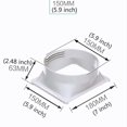 thumbnail image 2 of Air Conditioner Exhaust Hose Coupler Window Adapter Square To Round, 2 of 4