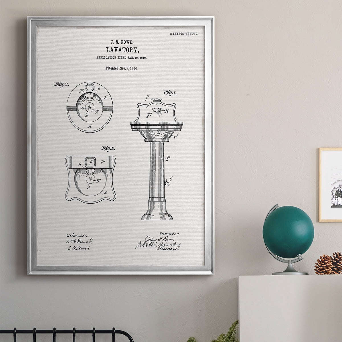 Vintage Sink I Premium Classic Framed Print - Ready to Hang