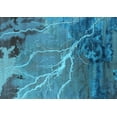 thumbnail image 1 of Ahgly Company Indoor Rectangle Oriental Light Blue Industrial Area Rugs, 5' x 8', 1 of 4