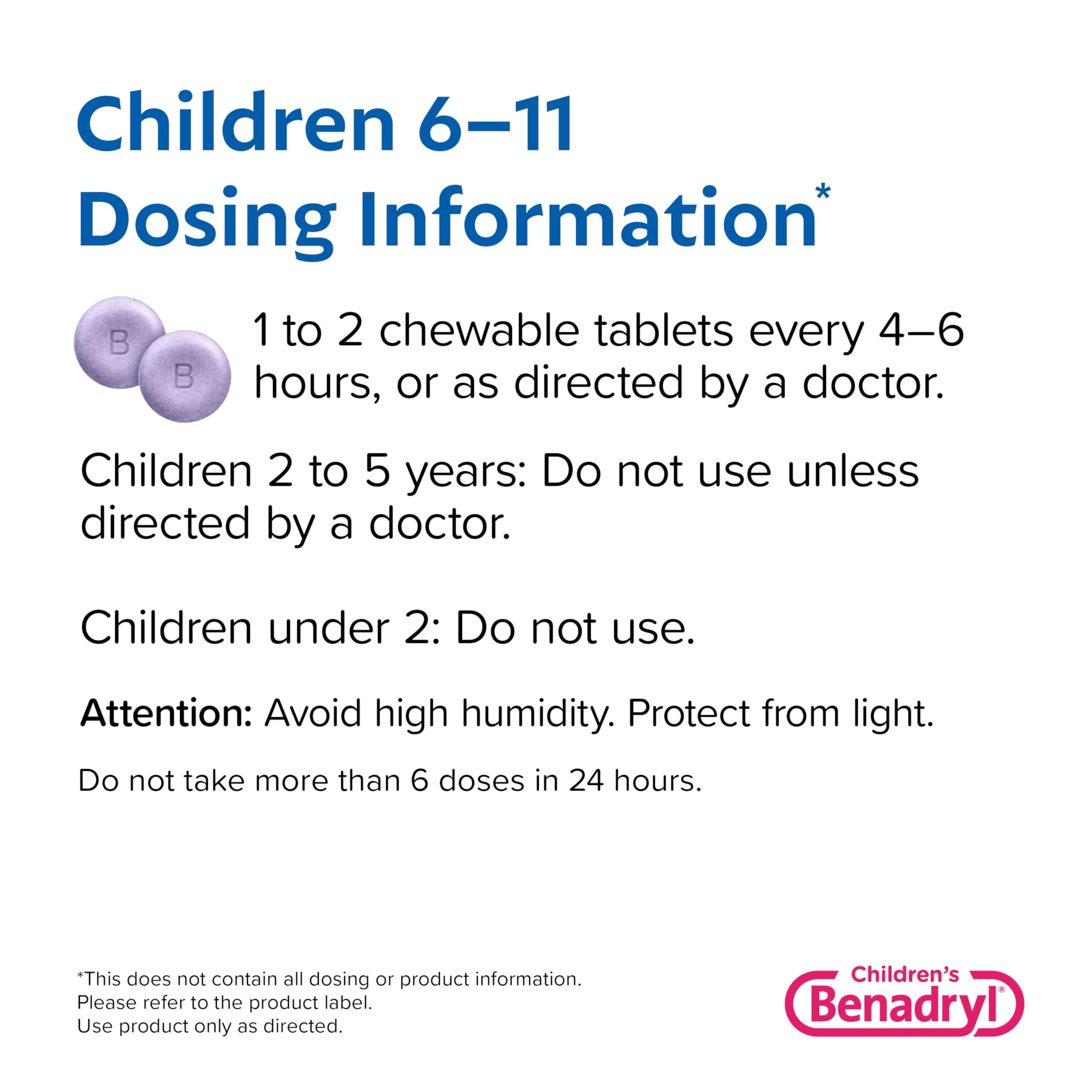 Benadryl Children's Allergy Chewables (Pack of 2)