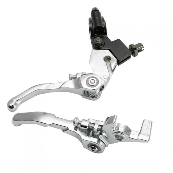 Tebru Brake Clutch Handlebar, 7/8 Handlebar Folding Brake Levers   Clutch Levers Pit Dirt Bike Modified Parts