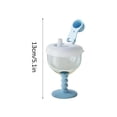thumbnail image 5 of Ba-by Wine Sippy Cup With Lid, 6oz Kids Champagne Goblet Design Cup, Cute Leak-proof Travel Straw Milk Bottle For Kids Over 1 Year (Blue), 5 of 8