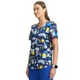 thumbnail image 3 of Scrubstar Women's and Women’s Plus Eeyore Print V-Neck Scrub Top, Sizes S-3XL, 3 of 7
