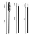 thumbnail image 2 of 150PCS Juego de varita aplicadora desechable delineador de pestañas Cepillos negro Zulema Kit de cepillo de maquillaje Comestic, 2 of 6