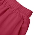 thumbnail image 7 of DuoJiaJ Womens Shorts, Drawstring Elastic Waist Summer Casual Bottoms Red XXL, 7 of 7