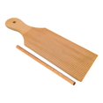 thumbnail image 1 of ENJOYW 1 Set Stable Fine Texture Pasta Making Board Wood Practical Wave Pattern Gnocchi Maker for Home Pasta Making Board, 1 of 7