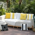 thumbnail image 6 of Outdoor Pillow Covers 18x18 Inch Set of 4 Yellow Waterproof Modern Geometry Throw Pillows Outdoor Summer Waterproof Decor for Patio Funiture Garden Polyester Cushion Covers 013J18, 6 of 6