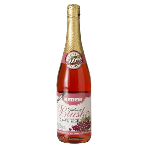 Kedem Sparkling Grape Juice, Blush, 25.4 Fl Oz, 1 Ct