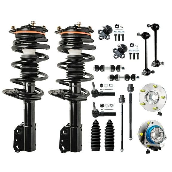 Detroit Axle - 16pc Front Wheel Hubs Struts Suspension kit Replacement for Chevrolet Chevy Impala Monte Carlo, Buick Allure Century LaCrosse Regal