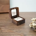 thumbnail image 4 of hengsof Ring Box Jewelry Box Wooden Ring Box Engagement Ring Box With 1 Slot Wedding Ring Box For Ring Elegant And Retro Ring Box For Wedding Proposal, 4 of 7