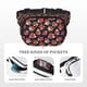 thumbnail image 5 of Balery Red Rose Flower Mochila Cinturón para Mujeres y Hombres, Bolsa de Cintura Impermeable de Doble Capa con Correa, 5 of 9