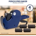 thumbnail image 4 of Perco Ink Roll for Perco Pro (1 and 2 Line) Price and Date Guns - Pack of 4 Replacement Inkers - Easy to Load, Premium, Clear & Bold Prints - Made in USA, 4 of 7