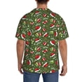 thumbnail image 3 of Naloa Christmas Hat sock Men's Loose Fit Cuban Collar Short-Sleeve Shirt, Hawaiian Shirts, Mens Shirts Casual for Everyday Wear Outings-XX-Large, 3 of 5