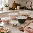 thumbnail image 2 of Just Feed Me by Jessie James Decker 10-Piece Holiday Melamine Mixing Bowl Set with Lids, Nesting Food Prep & Storage Bowls, Multicolor, 2 of 29