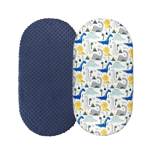 Épingle Future Grand-Maman Lingettes Bébé Peau Sensible 2 Pcs Drap pour Bébé Moïse Drap de Berceau Drap de Berceuse s'Adapte au Rectangle Ovale Couffin Couches de Bassinet Minky à Pois Ensemble de Draps-Housses Dessin Animé