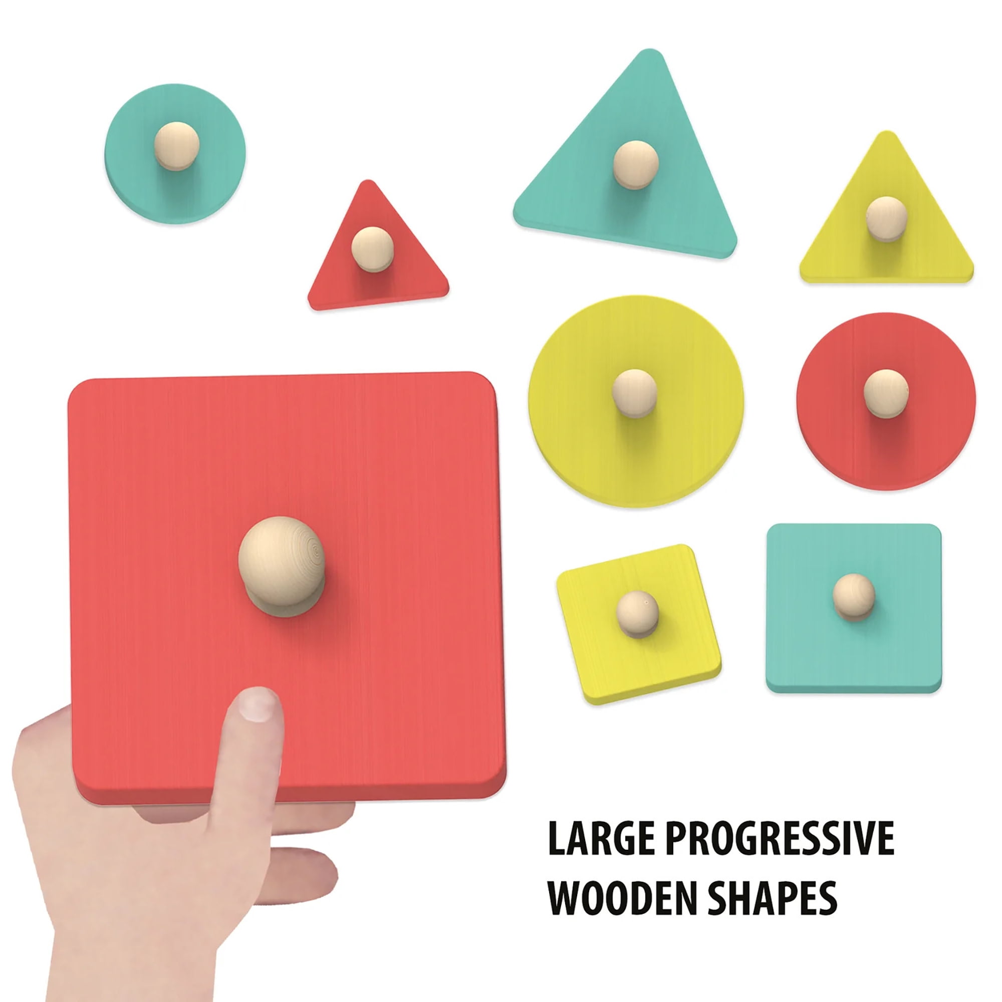 Headu: Wooden Shapes Montessori - Baby House - Animal & Objects Matching Game, Sorting & Tile Positioning Activity, Scene Puzzle Play, Toddlers 1-3