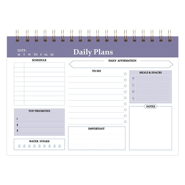 Planificador diario de pérdida de peso, cuaderno de ejercicios diarios, bloc de notas de alimentos para todo el año para mujeres y hombres