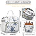 thumbnail image 5 of Blue Christmas Snowflake Pattern Womens Lunch Box for Work,Insulated Large Lunch Bag for Tween and Teen,Loncheras Para Mujer,Leakproof Adult Lunch Bag for Work,Beach,Travel,Picnic,Camping, 5 of 7