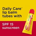 thumbnail image 3 of Carmex Daily Care Moisturizing Lip Balm Tubes, SPF 15, Multi-Flavor Lip Balm, 3 Count, 3 of 13