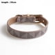 thumbnail image 2 of Abastado Collar de perro de cuero acolchado clásico básico de lujo – Cerradura de latón a prueba de óxido para mascotas grandes y medianas, 2 of 5
