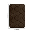 thumbnail image 2 of Hgallory Polyester Thick Water Absorbing Floor Mats for Bedroom Living Room, Solid Color Non-Slip Floor Rugs for Entrance Sofa side, Home Decor Floor Doormat, 16"x24", 1 Pack, Brown, Rectangle, 2 of 8