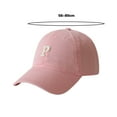 thumbnail image 6 of Unisex Embroidery P Letter Print Extended Brim Adjustable Baseball Hat Sunscreen Visor Sun Hat Fashion Accessories, 6 of 7