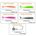 thumbnail image 5 of Goture Fishing Soft Plastic Lures Kit Jig Head Hooks Crappie Lures Trout Bass Fishing Worm Lures Crappie Jigs Fishing Lures Set with Tackl Box for Freshwater Saltwater Fishing, 5 of 8