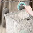 thumbnail image 6 of YIMWNYI Suction Cup Dirty Clothes Basket, Wall Mounted Foldable Laundry Storage, Bathroom Organizer for Towels, Robes, Modern Design for Small Spaces, Space-Saving Solution, 6 of 7