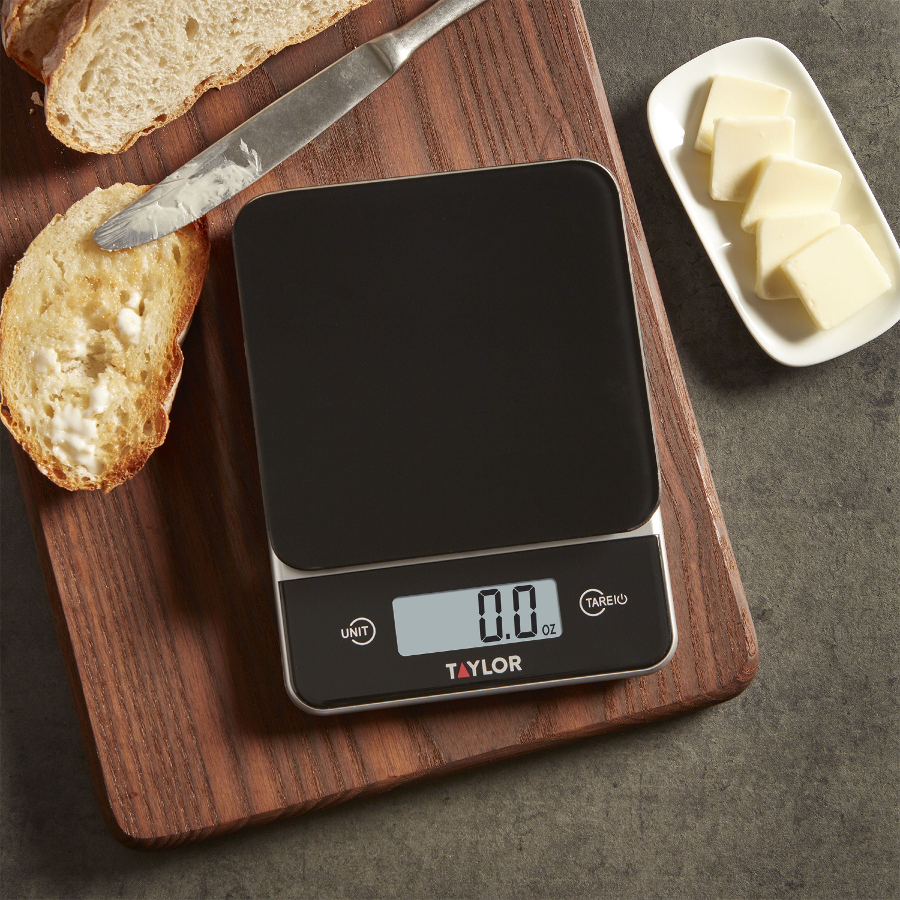 Taylor Digital Kitchen Glass Top 11lb Food Scale Black : Target