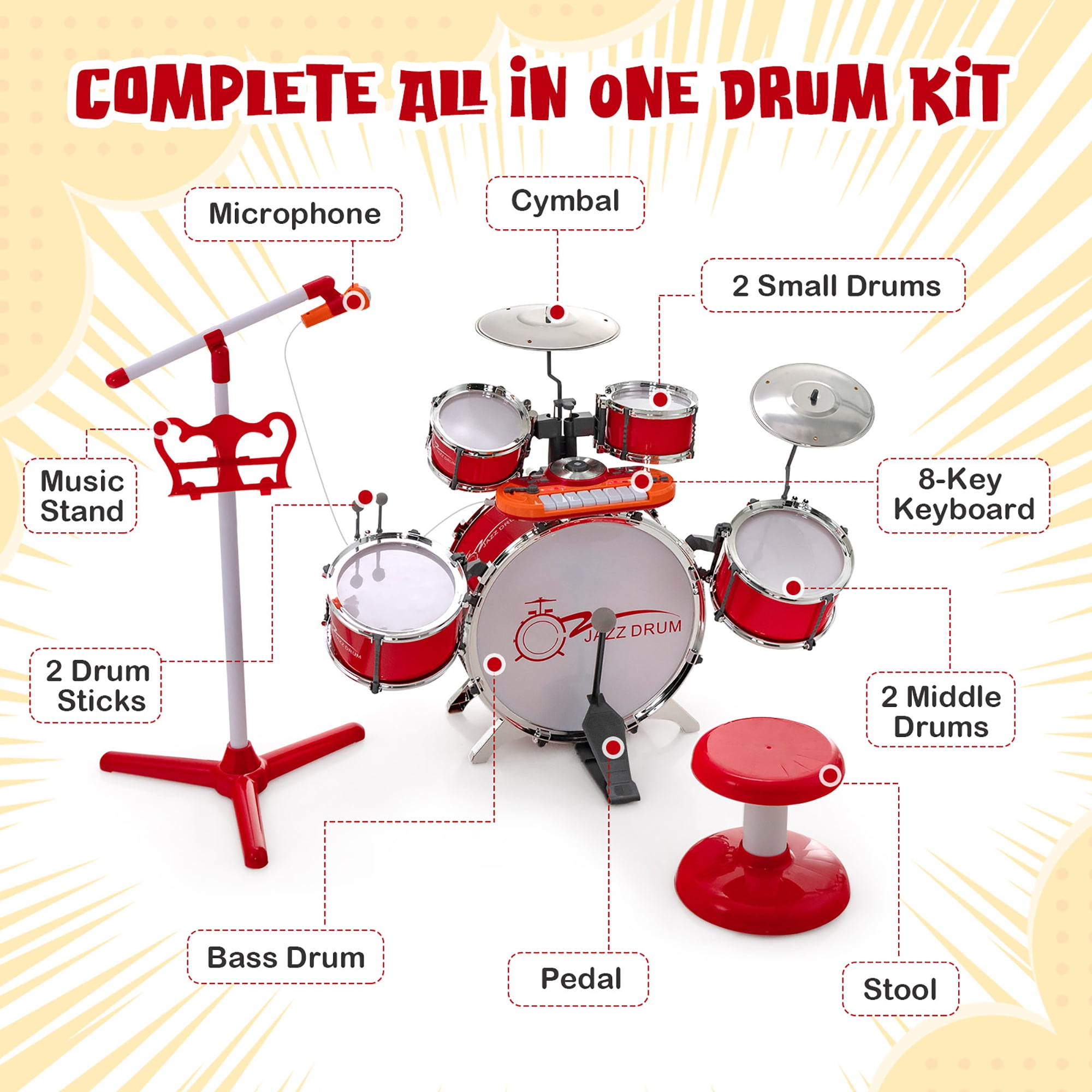 Small jazz drum kit online