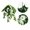 White, variant on Artificial Morning Glory Hanging Vine 65cm - Fabric & Plastic Construction for Outdoor Wall Decor, No-Watering & Fade-Resistant for Patio, Balcony & Wedding Aisle