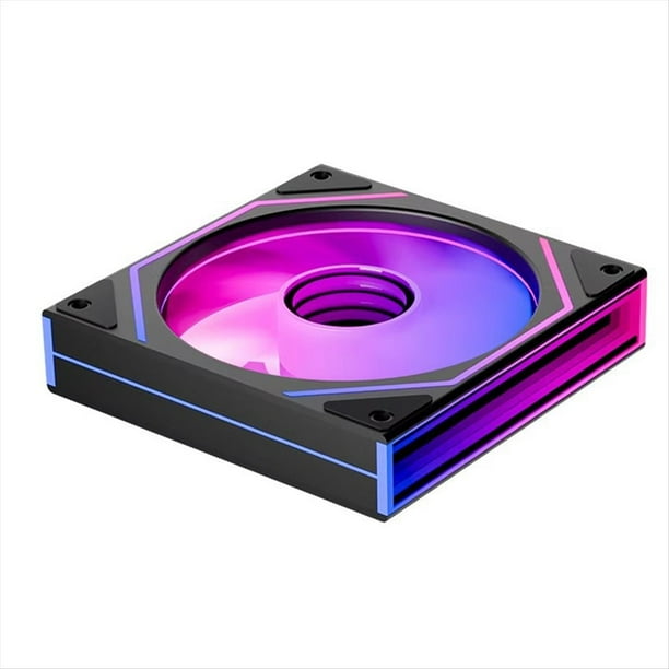 Ventilador ARGB de 120 mm para PC, Ventilador de Refrigeración de CPU PWM de , 3 Pines, 5 V, RGB, 12 cm, para Juegos, con Hacia Adelante.
