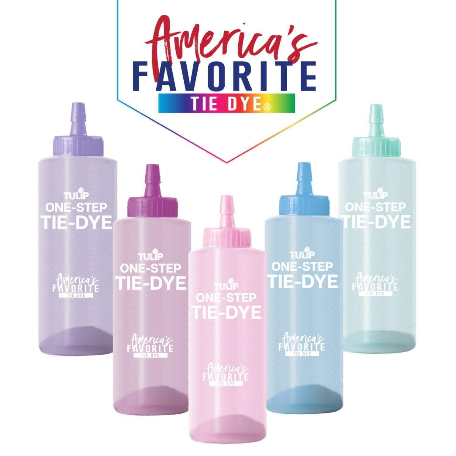 Tulip One-Step Tie-Dye 5 Color Kit. Pretty Pastels